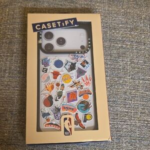 New in BOXCASETiFY NBA Co-Lab Retro Logos Sticker iPhone 17 ProMax case